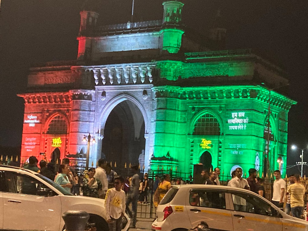 Indian independence, Jewish India, gateway of India, Mumbai, Sassoons, saffrom white and green