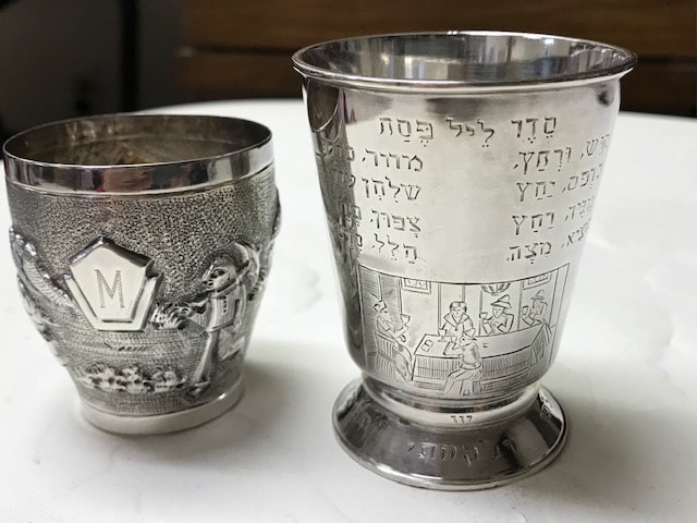 Passover, Pesah, kiddush cups, India, Haggadah